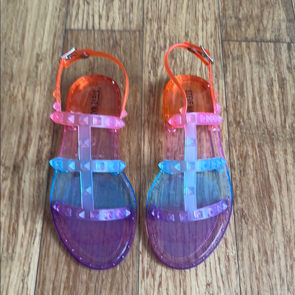 Steve Madden Multicolor Strappy Jelly Sandals